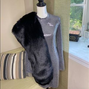 Long Sleeve Mini Disco Dress